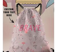 1 pezzo Zaino con coulisse personalizzato con grafica, personalizzabile secondo il tuo design unico, molto adatto per bambini e adolescenti, stampa il tuo nome o il nome di tua sorella e compagni di c