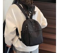 1 pezzo Zaino da viaggio in tessuto di nylon leggero e resistente, di colore unito, lavato, con grande capacità, minimalista e portatile, adatto per studenti universitari Poliammide
