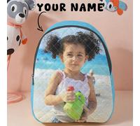 1 pezzo Zaino personalizzato a forma di rombo con foto, design unico per bambini e adolescenti, possibilità di stampare le proprie foto o immagini di fratelli/compagni di classe come regalo, multifunz