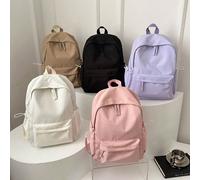 1 Pezzo Zaino scolastico alla moda, classico e di base, di un unico colore solido, con scompartimento per laptop, borsone, cinghie regolabili e molteplici tasche spaziose, leggero e dalla alta capacit