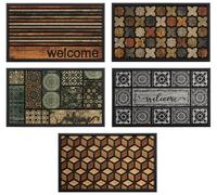 1 Pezzo Zerbino Stampato con Fondo in Gomma Rettangolare Magic 45 x 75 cm 5 D...