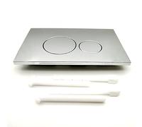 1 piastra di attuatore a doppio scarico for cassette di scarico nascoste - Pulsante di scarico for WC a risparmio idrico, 236 mm x 152 mm