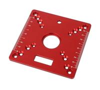1 Piastra For Inserimento Tavolo Router, Mini Piastra Quadrata For Lavorazione Del Legno, Piastra Ribaltabile For Rifilatura Multifunzionale, Rosso Ampia Gamma Di Applicazioni
