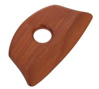 1 piastra per raschiatura in legno per il viso, strumento di massaggio per la cura del viso, allevia la tensione muscolare e riduce le borse sotto gli occhi. bastone da massaggio