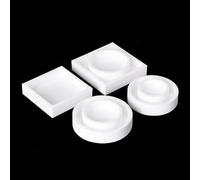 1 piastra Petri PTFT - Piastra di evaporazione circolare for uso in laboratorio | Resistente alle alte temperature e agli acidi e alle basi((03)80x80x15mm)