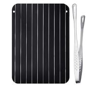 1 piastra scongelamento rapido per alimenti congelati, 1 pinza per barbecue, vassoio scongelatore, tagliere scongelatore, piastra per pesci, piatto per oggetti