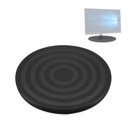 1 Piatto Girevole Girevole a 360°, Piatto Girevole per Imballaggio E Sigillatura, Piatto Girevole Antiscivolo, Base Girevole, Piatto Girevole per Torta, Espositore Rotante (Nero)