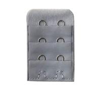 1 Piece Women Bra Strap Extender 3 Rows 2 Hooks Spacing Clasp Brassiere Sewing Tools(silver Grey)