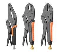 1 pinza di bloccaggio multifunzione da 7/9/10" Chiave for tubi tondi/dritti Pinza a pressione universale Strumento di serraggio resistente Utensili manuali(9 in pointy)