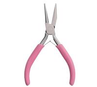 1 Pinza For Anelli Di Filo, 5'', Rotonda, Concava, Di Precisione, For Piegare I Fili, For Progetti Fai Da Te Di Creazione Di Gioielli E Hobby.(Pink)