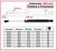 1 PISTONE molla a GAS Testine a PRESSIONE 26 Tipi di Interasse PISTONI RICAMBIO