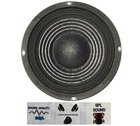 1 PLUG & SOUND S-108 diffusore woofer nero da 25,00 cm 250 mm 10" diametro da 75 watt rms 150 watt max con impedenza 8 ohm per casa feste sensibilità 88 db, 1 pezzo + 3 adesivi omaggio