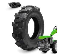 1 Pneumatico 4.00-10 TM + Camera D'Aria Copertone ultra rinforzati 8PR Gomma ruote per uso Agricolo Tosaerba Falciatrice Motozappa Motocoltivatore