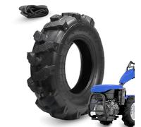 1 Pneumatico 4.00-8 TM + Camera d'Aria Copertone rinforzato 4PR Gomma ruota per uso Agricolo Trattorino Motocoltivatore Falciatrice