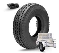 1 Pneumatico 4.80/4.00-8 + Camera D'Aria Rinforzato 4PR Gomme Copertone per Ruote Carrello Rimorchio da Barca