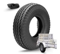 1 Pneumatico 4.80/4.00-8 + Camera D'Aria Rinforzato 4PR Gomme Copertone per Ruote Carrello Rimorchio da Barca