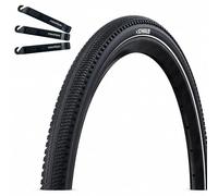 1 pneumatico Schwalbe G-One Comp Plus, Active PunctureGuard, composito verde, E-25, nero + Reflex 40-622 (28 x 1,50), con leva per pneumatici maxxi4you