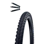1 pneumatico Schwalbe Marathon 365 Performance GreenGuard ADDIX 365 E-50 nero + Reflex 50-622 (28 x 2.00) con leva per pneumatici maxxi4you