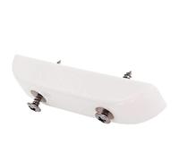 1 Poggiapollice In Plastica Bianca Con 2 Viti Di Montaggio Per Tutti I Bassi Accessorio per Chitarra Strumento