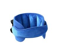 1 poggiatesta per bambino, cintura di aiuto per dormire, poggiatesta regolabile per seggiolino di sicurezza per bambini, cuscino di sicurezza morbido e confortevole per bambino adulto blu