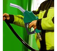 1 Pollice Pistola Serbatoio - Verde 1"" Automatico Diesel Ugello Auto Spegnimento Pompa Gas Maniglia 7H Modello In Magazzino