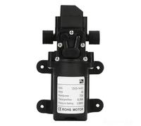 1 pompa autoadescante ad alta pressione con interruttore di flusso automatico da 6 litri, pompa dell'acqua a membrana DC 12V 130PSI agricola(Screw Thread)