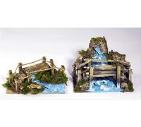 1 Ponte su Fiume 15X10X6/11CM Assortito per PRESEPE