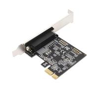 1 Port PCI Express Parallel Card, DB25 PCIE Parallel Port Adapter, IEEE 1284 ECP Mode Desktop Expansion Controller, Single DB25Pin Parallel Port for Printers, Scanners, CD