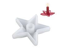 1 portacandele a 5 punte, in silicone, per candele a forma di stella fai da te, a cinque punte, in resina epossidica, per portacandele fai da te, sapone fatto a mano, illuminazione della stanza
