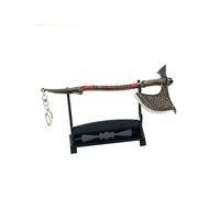 1 portachiavi Dio della Guerra Chaos Blade Thunder Hammer Axe Spada Armi Modello Portachiavi con Espositore