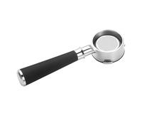 1 portafiltro senza fondo da 58 mm, 3 orecchie, for macchina caffè, compatibile con accessori Barsetto for M5300S(Black)