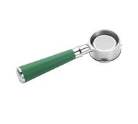 1 portafiltro senza fondo da 58 mm, 3 orecchie, for macchina caffè, compatibile con accessori Barsetto for M5300S(Green)