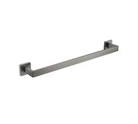 1 portasciugamani in acciaio inossidabile grigio canna di fucile, vassoio porta carta, gancio for accappatoio, barra da bagno, porta scopino for WC, accessori for il bagno(Single Bars 60cm)