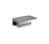1 portasciugamani in acciaio inossidabile grigio canna di fucile, vassoio porta carta, gancio for accappatoio, barra da bagno, porta scopino for WC, accessori for il bagno(Paper Holders Plus)
