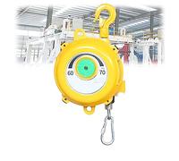1 portautensili con bilanciatore a molla retrattile - Migliora l'efficienza del lavoro e riduce l'affaticamento con gancio regolabile e cavo metallico(60-70kg)