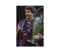 1 poster con Lionel Messi, stampa artistica da parete su tela, decorazione artistica da parete, 60 x 90 cm