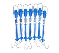 1 pratico dinamometro con scala a molla di Newton, corpo in plastica trasparente, facile da appendere for l'aula(30N)