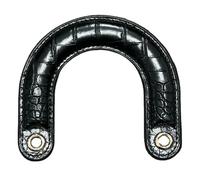 1 pratico manico curvo in poliuretano per borsa migliora l'estetica per gli amanti della moda e per varie occasioni. Impugnatura ergonomica per borse, Nero