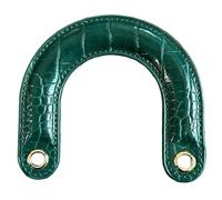 1 pratico manico curvo in poliuretano per borsa migliora l'estetica per gli amanti della moda e per varie occasioni. Impugnatura ergonomica per borse, Verde scuro