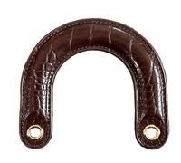 1 pratico manico curvo in poliuretano per borsa migliora l'estetica per gli amanti della moda e per varie occasioni. Impugnatura ergonomica per borse, Colore caffè.