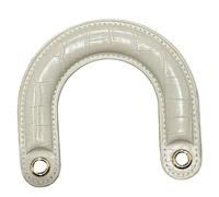 1 pratico manico curvo in poliuretano per borsa migliora l'estetica per gli amanti della moda e per varie occasioni. Impugnatura ergonomica per borse, Bianco Ape