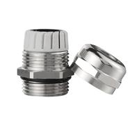 1 pressacavo impermeabile IP68 in ottone nichelato da 1/4", 3/8", 1/2", 3/4", 1", 2", 3", filettato maschio BSPP/NPT for giunto cavo(WHITE)