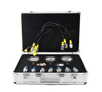 1 Pressione Set escavatore idraulico Gauge Test Kit Test punto di aggancio professionale idraulici misuratori di pressione Attrezzi da giardino