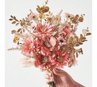 1 profumo di fiori artificiali, inclusi anemoni, margherite e eucalipto artificiali, con texture realistica, adatti per vasi, decorazioni per la casa, camere d'hotel, decorazioni per matrimoni, centro