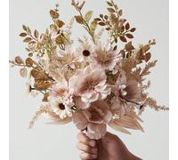 1 profumo di fiori artificiali, inclusi anemoni, margherite e foglie di eucalipto artificiali, tocco realistico, adatto per vasi, casa, camere d'hotel, decorazioni per matrimoni, decorazioni da tavolo