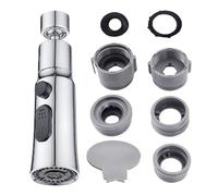 1 prolunga per rubinetto, con 1 set di adattatori, testa spruzzatore per rubinetto, adattatore per rubinetto, paraspruzzi per rubinetto, accessori per rubinetto, accessori rotanti, adatto per