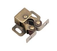 1 Prong hardware porta a sfera doppio rullo Cattura Armadio scaffale utensili Closer Blocco Bronzo doppio rullo cattura