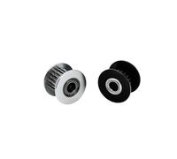 1 puleggia dentata 2GT 16T 20T 25T 30T 36T GT2 con cuscinetti for stampante 3D, larghezza cinghia 10 mm(20T Bore 8mm(black))