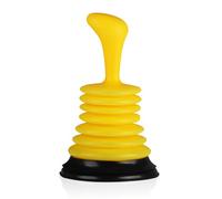 1 pulitore per scarico, strumento per la pulizia dell'intasamento, strumento per la pulizia del tubo del bagno (giallo)