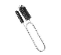 1 pulitore per tubi extra lungo, strumento di pulizia a doppia testa caricato a molla, spazzola di pulizia multifunzionale, adatta per la pulizia di acquari, tubi dell'acqua e lavandini